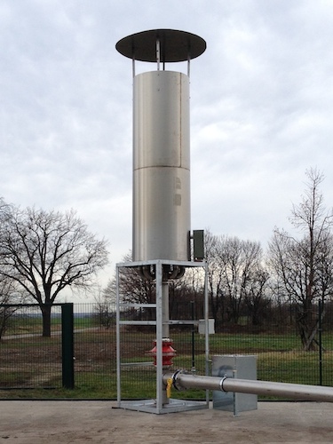 Gasfackel Gesamtansicht