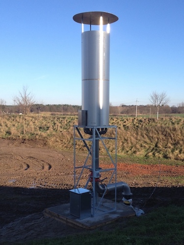 Gasfackel Gesamtansicht