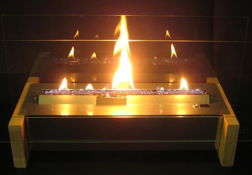 Gaskamin Dekomflamm Frontalansicht