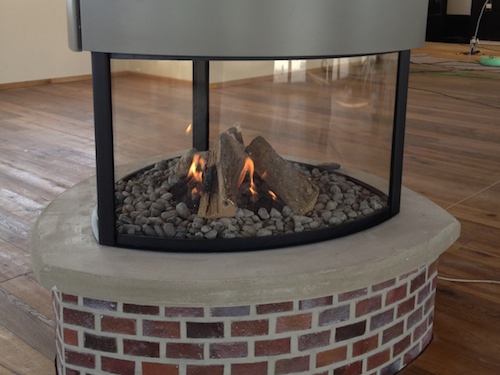 Gaskamin Wittenberg / Modell Harlesiel Seitlich